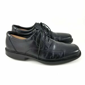 Bostonian Shoes Mens 9W Black Leather Bicycle Toe Derby Business Formal‎ Comfort